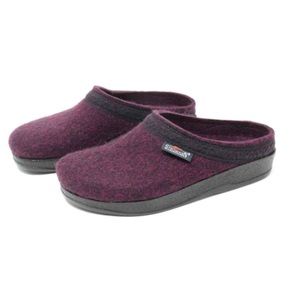 EUC- Stegmann BROWN Moulded ‘WoolFlex’ Unisex Slipper w/Synthetic Outdoor Sole